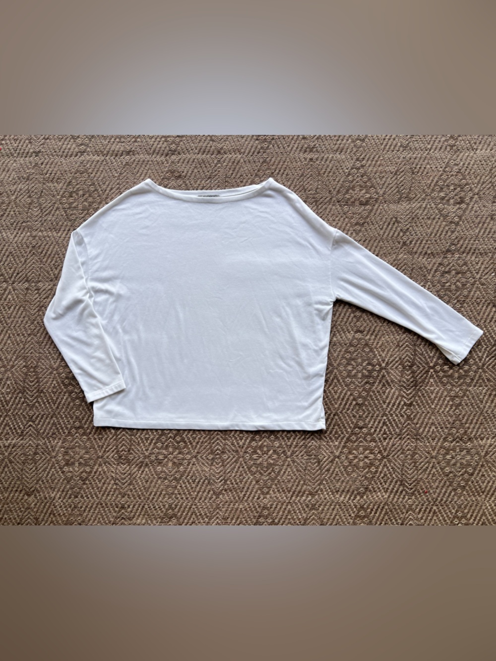 AllSaints Rita Long Sleeve Drop Shoulder T Shirt White Womens Size‎ Small